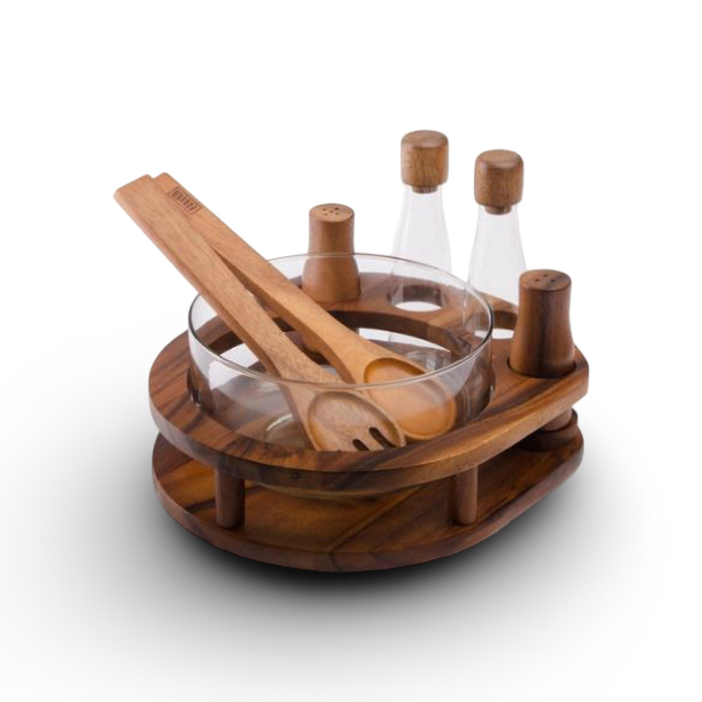 Billi Salad Bowl with Cruet set Base & Serving Set