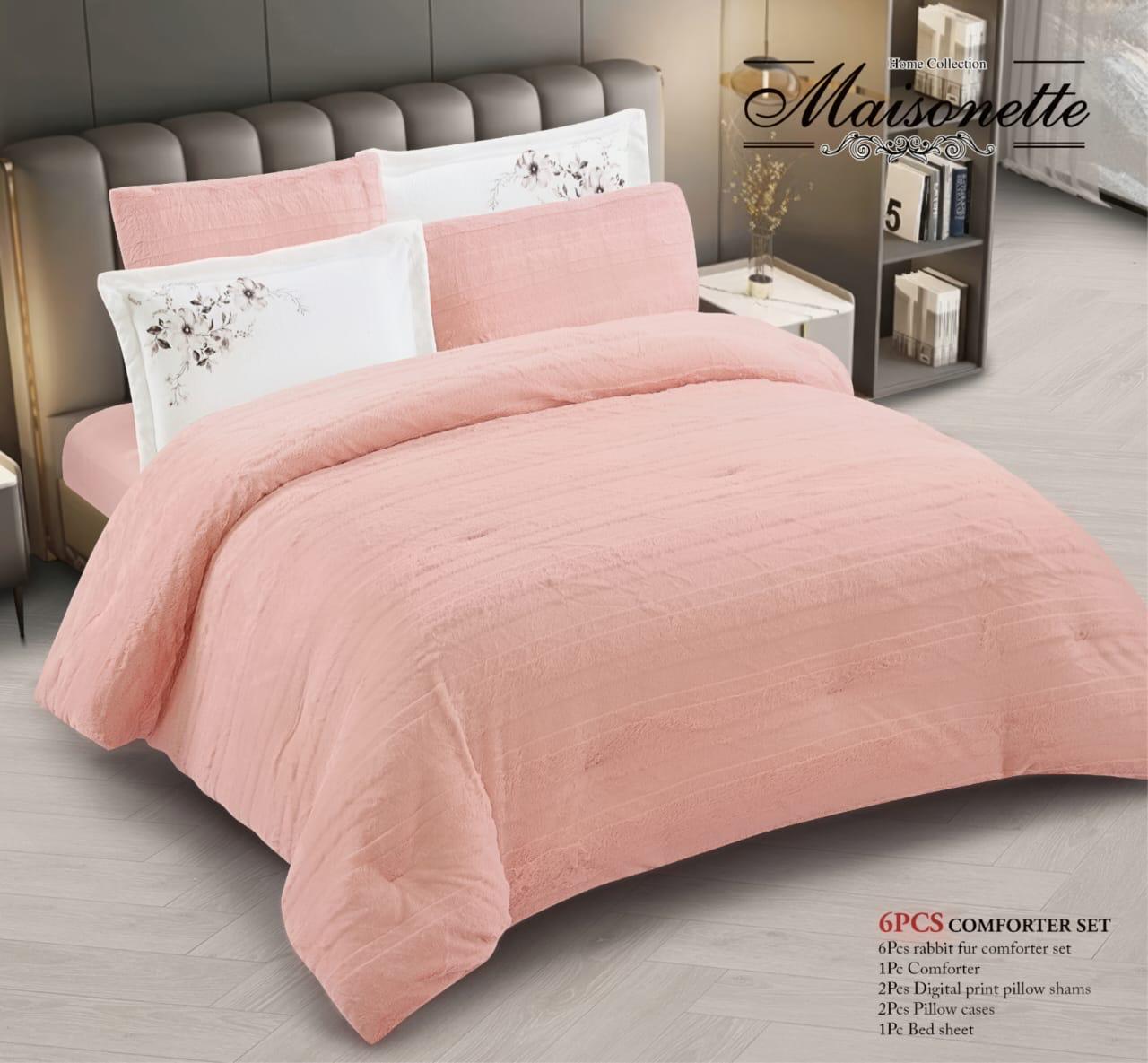 Maisonette 5-Piece Luxury Winter King & Double Coverlet Set – Heavy Quilted with Embroidered Pillowcases