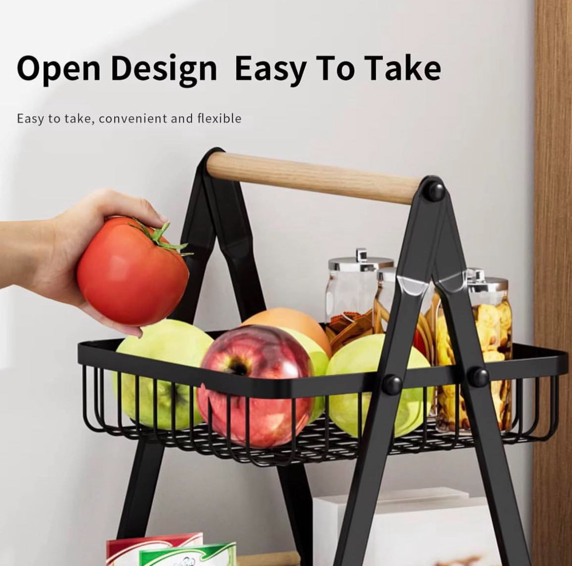 4 Layers Multi Functional Metal Storage Rack With Wheels