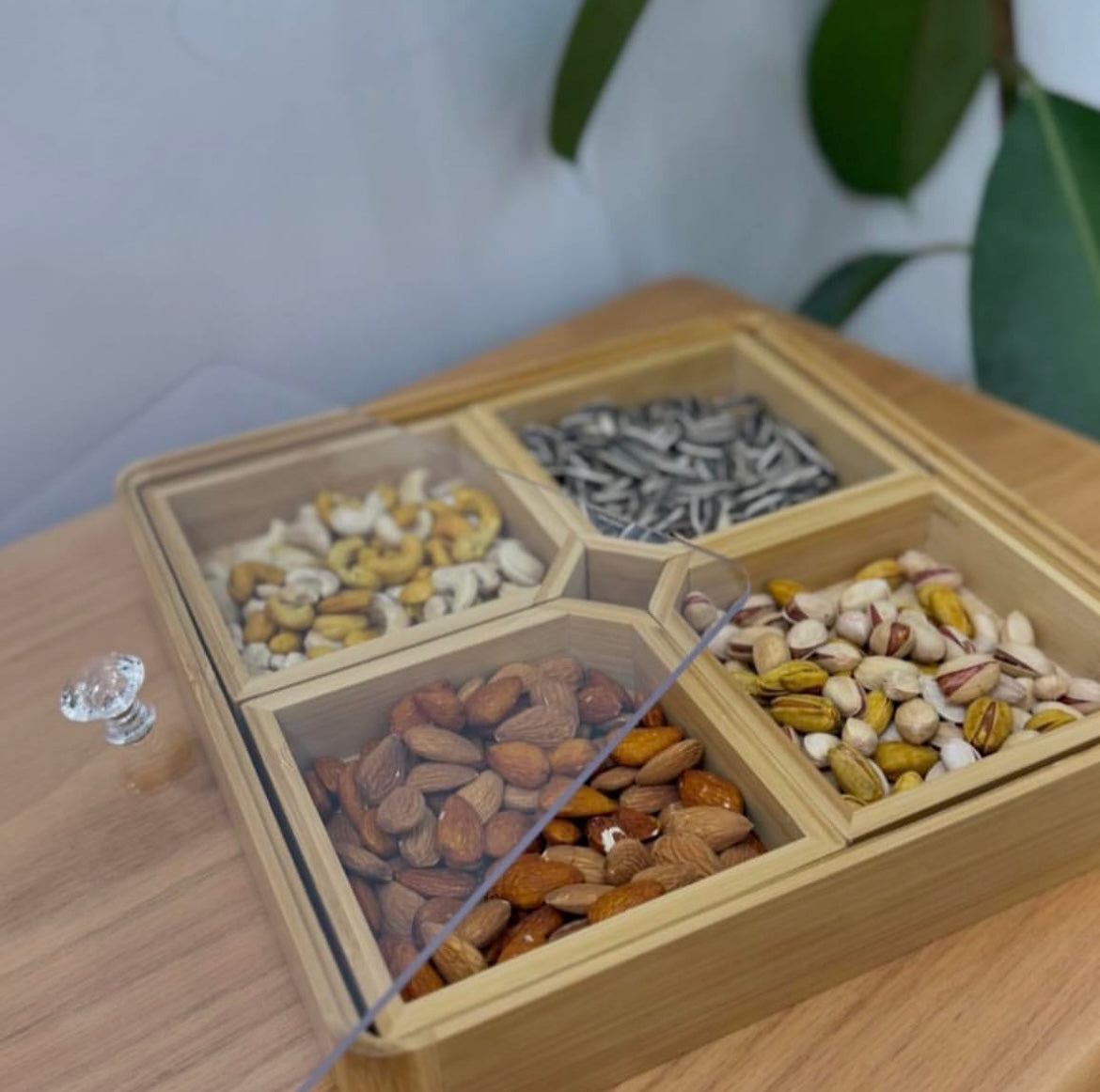 Bamboo Divided Serving Tray