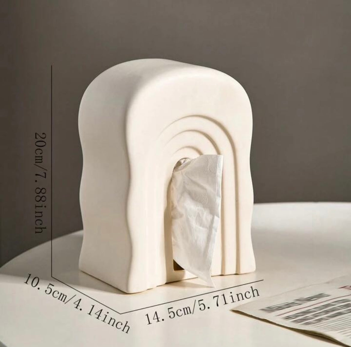 Ceramic Vertical Spiral Tissue Holder