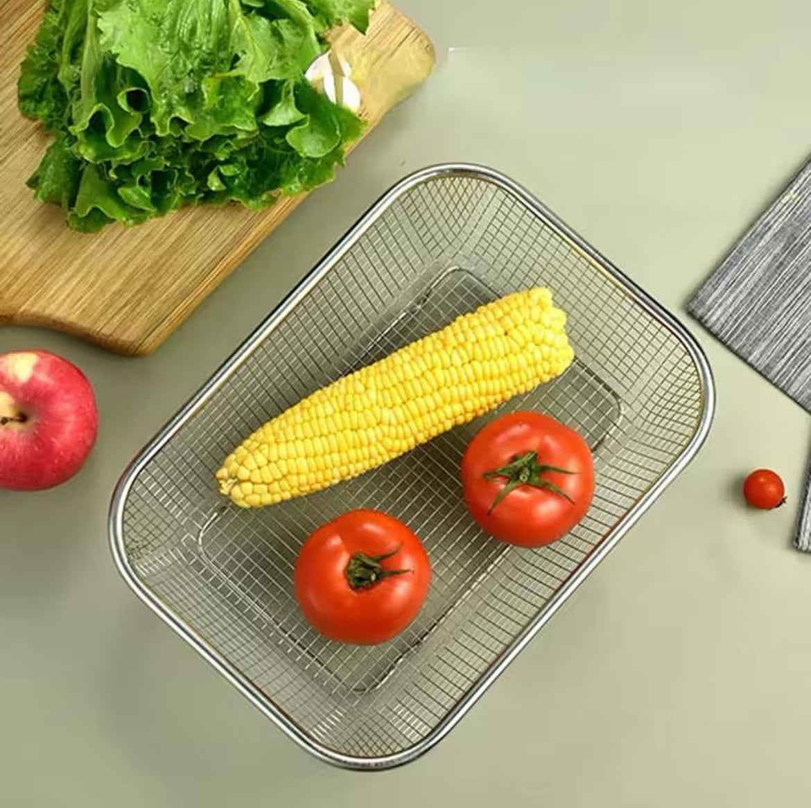 Rectangular Stainless Steel Drain Basket