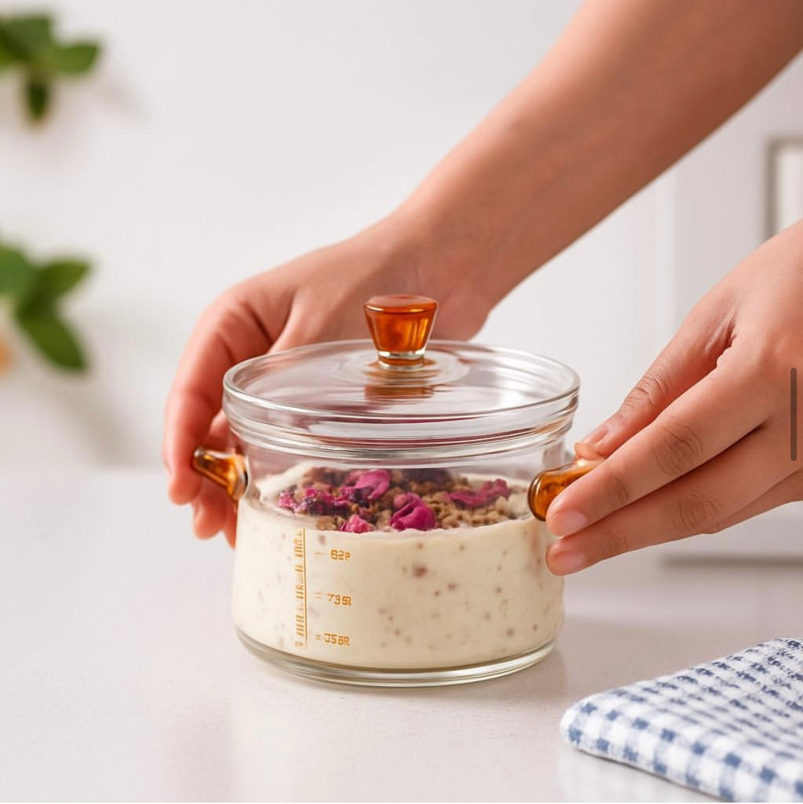 Mini Glass Heat Resistant Pot