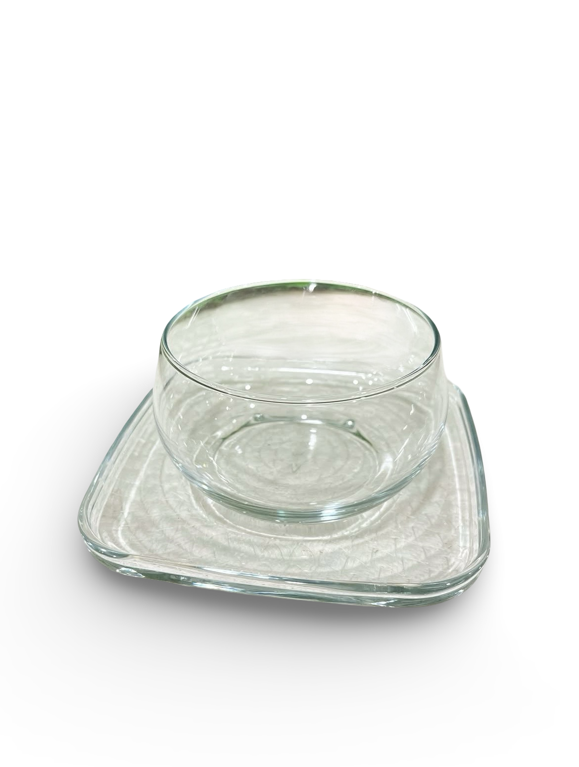 Glass Bowl With Saucer 6Pcs
