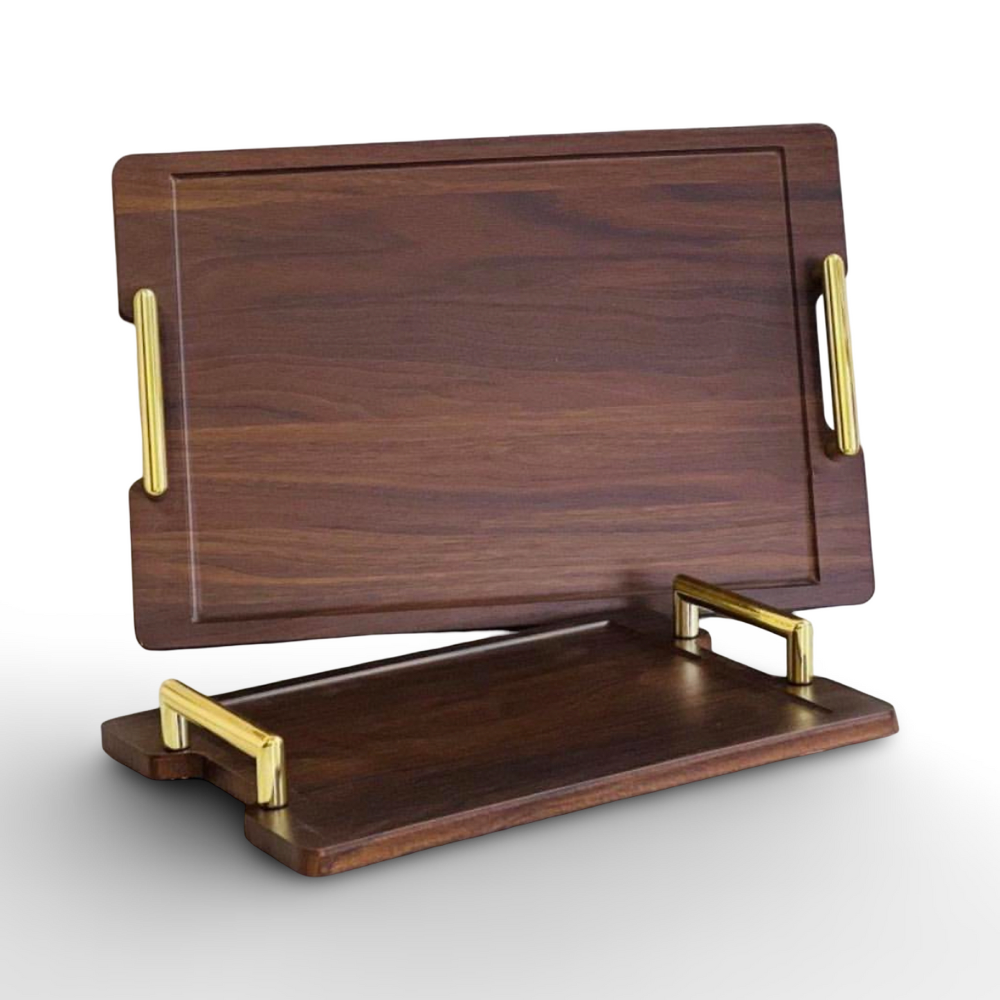 Wooden Serving Tray Set 2Pcs