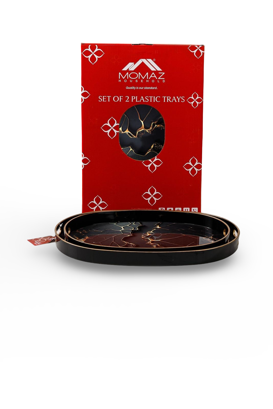 Momaz Round Serving Tray 2Pcs