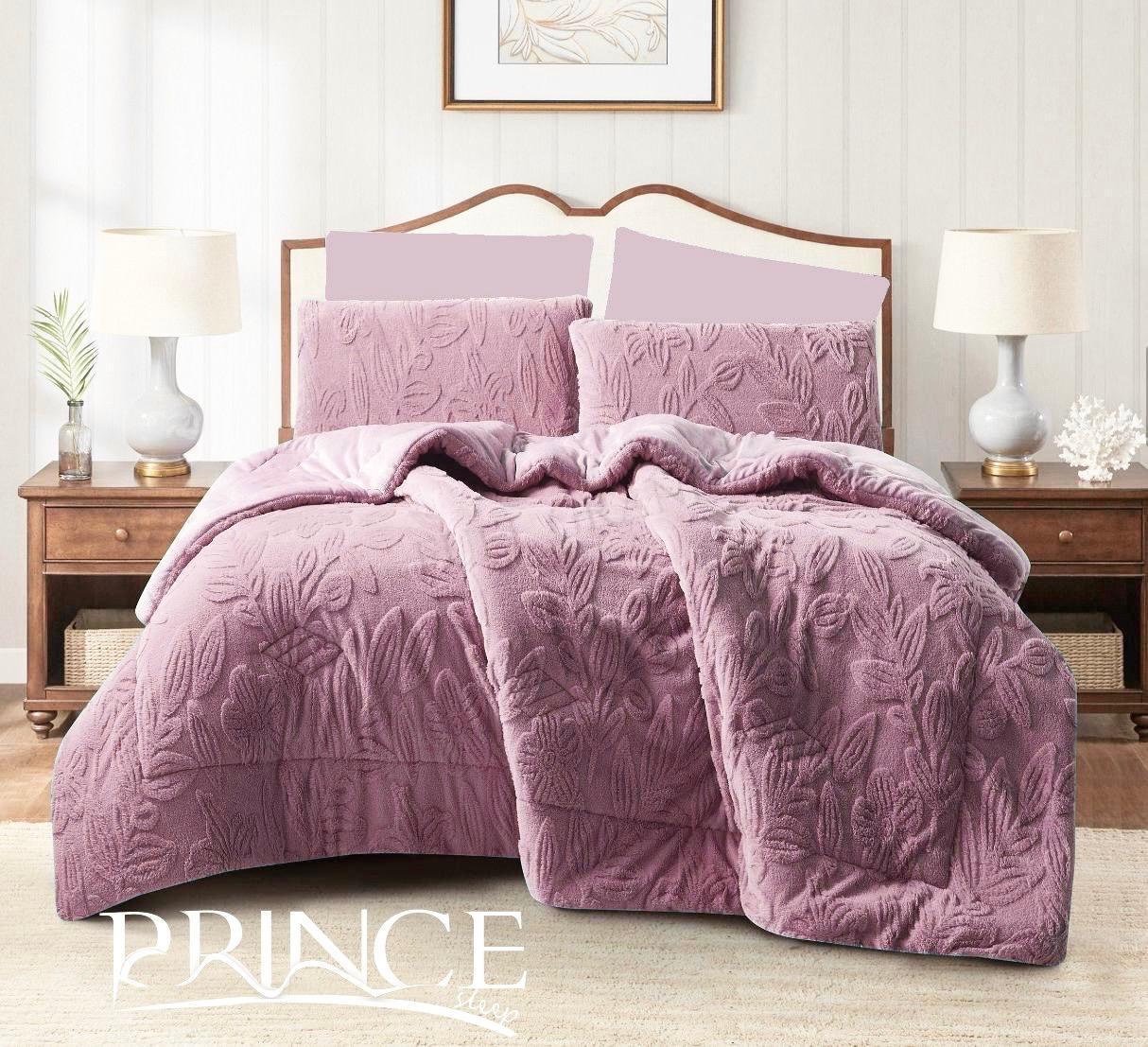 Available In Double And King Sizes, Fleece-Lined On The Inside With 2 Pillowcases