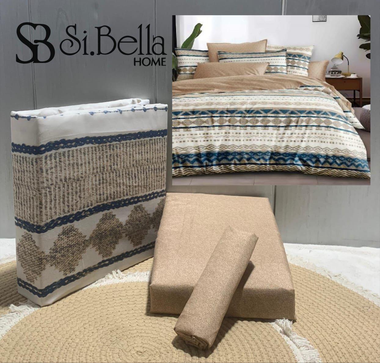 4-Piece Double Bedding Set – Fitted Sheet, Duvet Cover & 2 Pillowcases