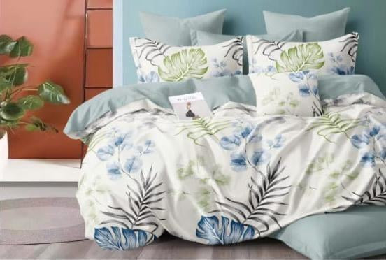 4-Piece Double Bedding Set – Fitted Sheet, Duvet Cover & 2 Pillowcases