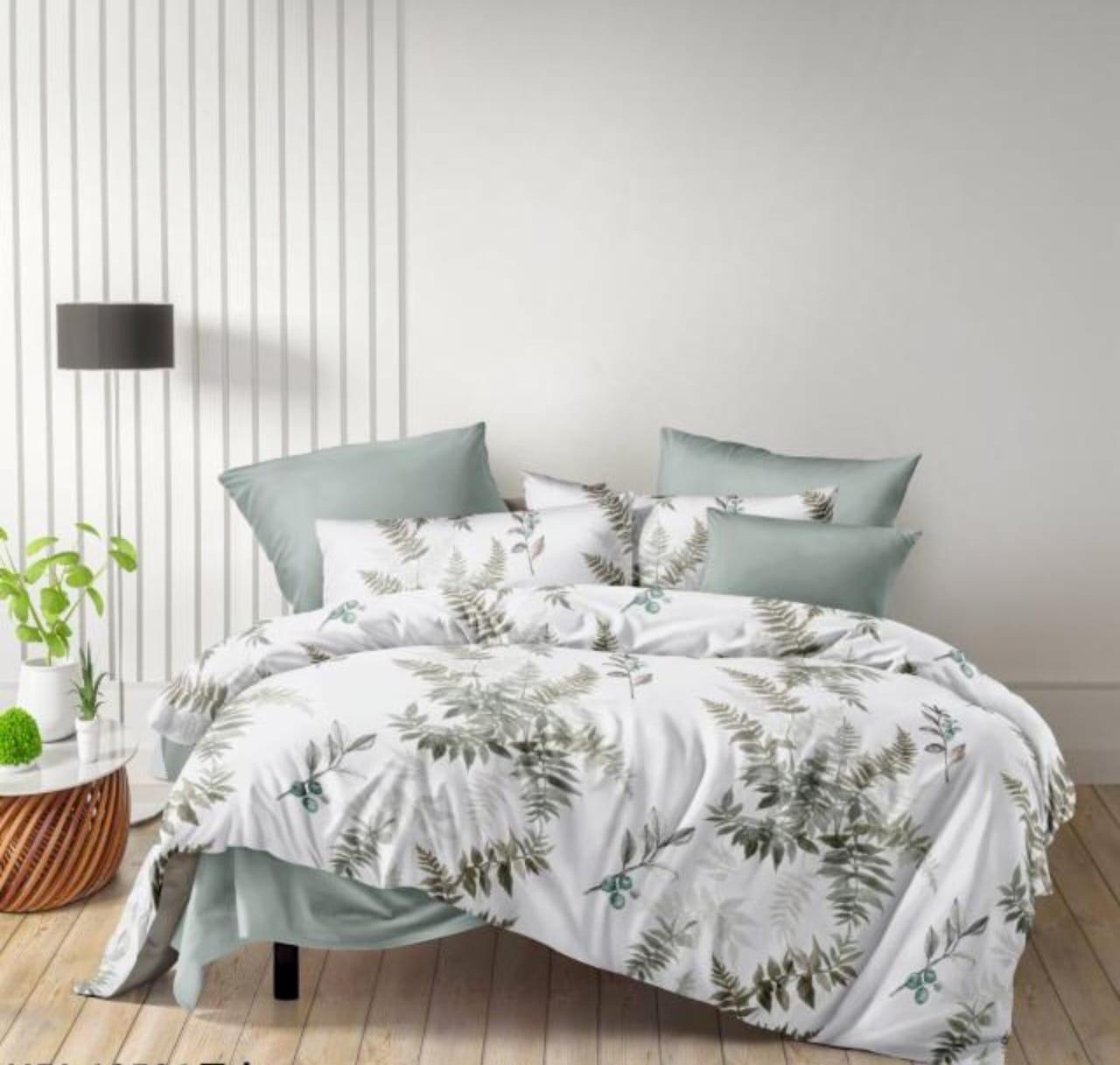 4-Piece Double Bedding Set – Fitted Sheet, Duvet Cover & 2 Pillowcases