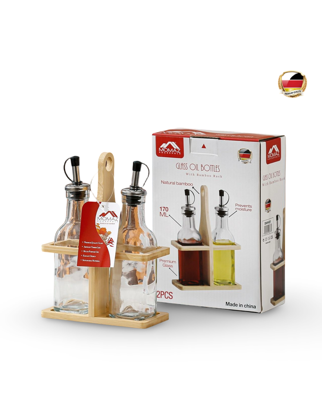 Momaz Glass Oil Jars 170ML