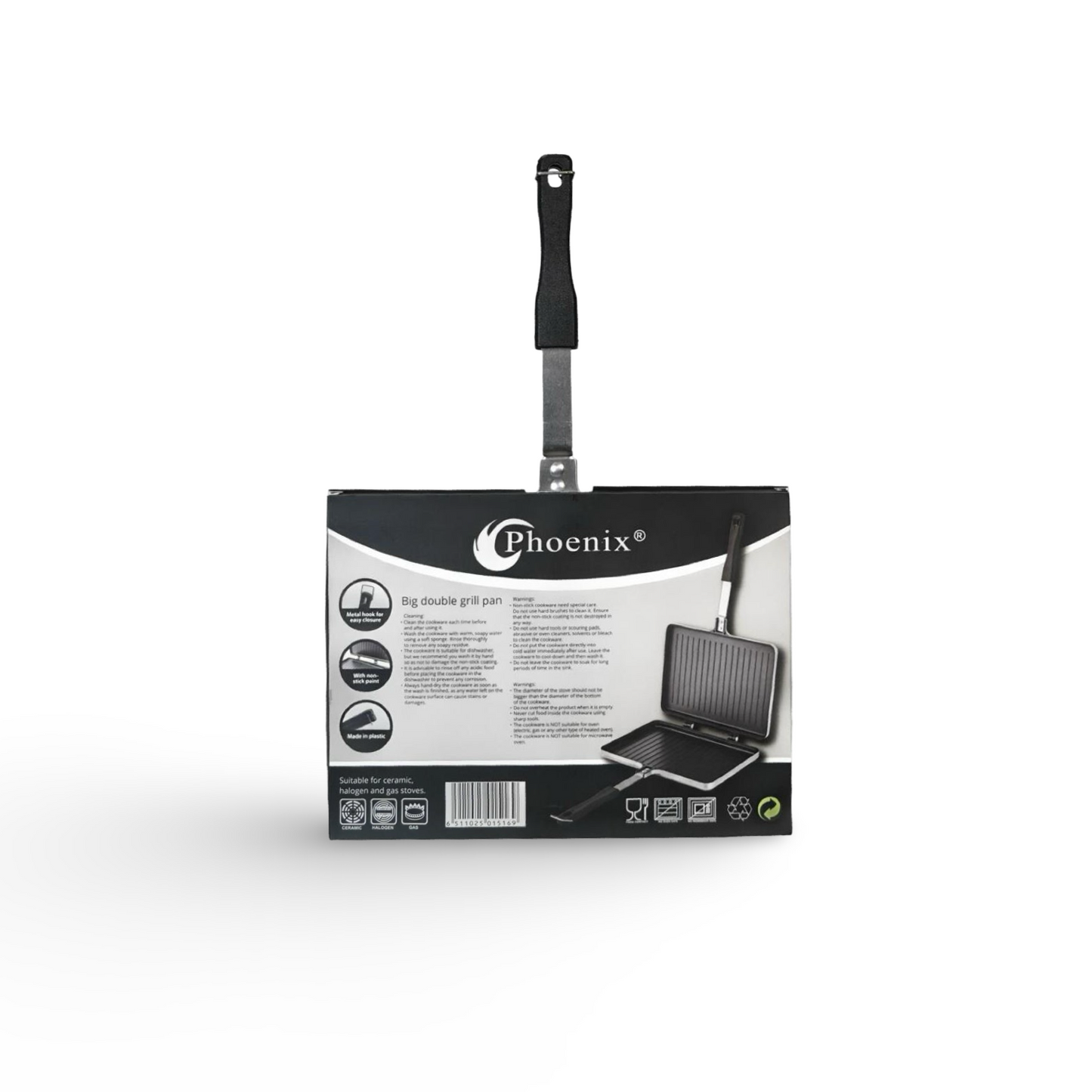 Phoenix Aluminium Big Double Grill Pan 30cm