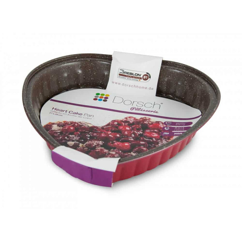 Dorsch Non-stick Heart Cake Pan Tin - 28cm