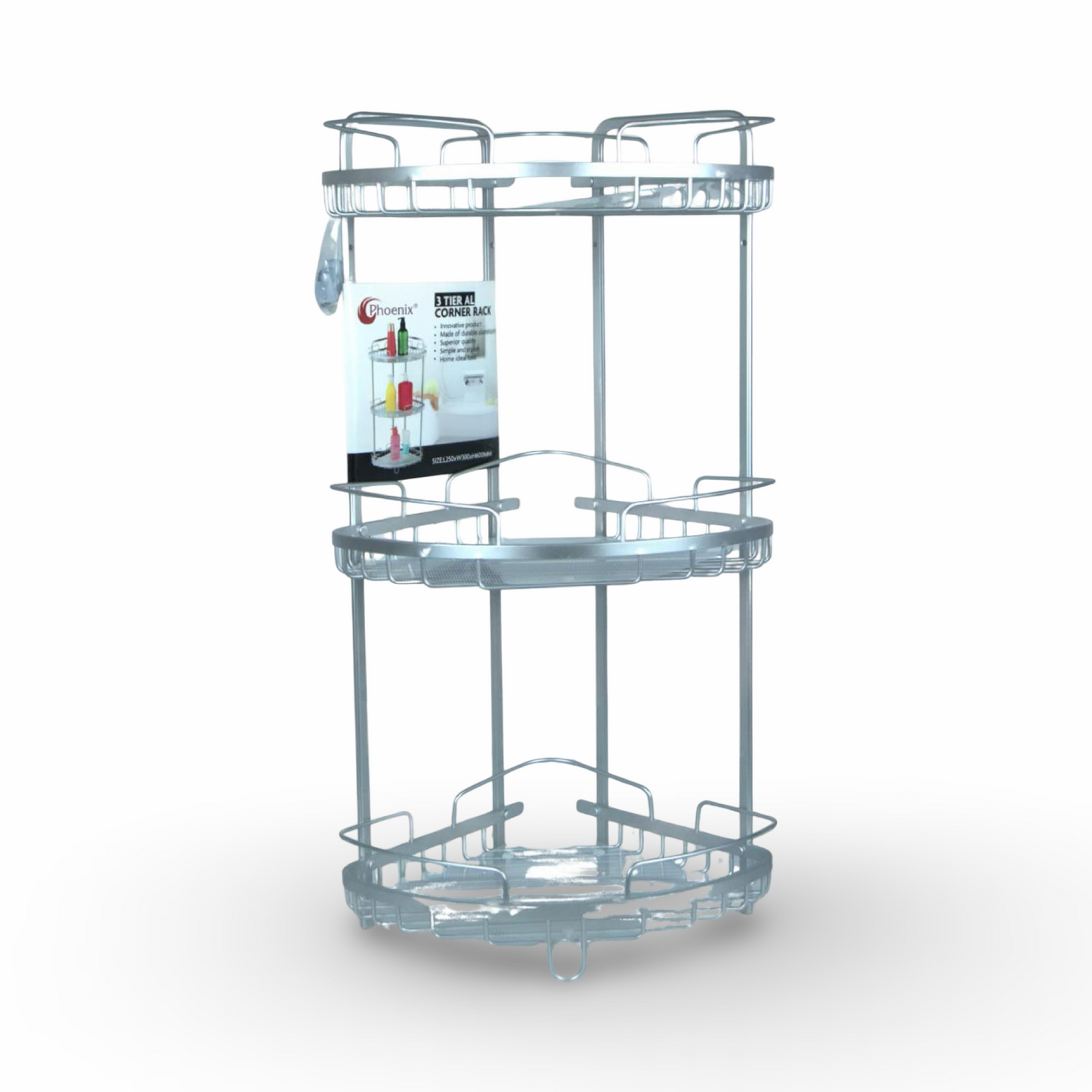 3 Tier Aluminium Corner Rack