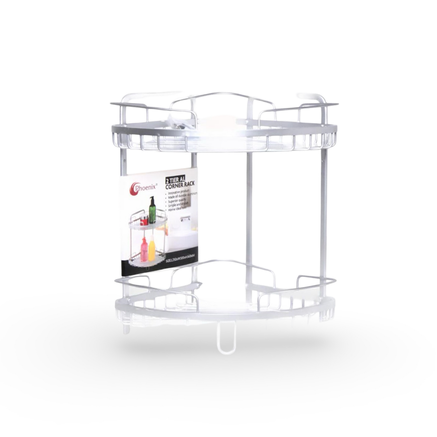 2 Tier Aluminium Corner Rack