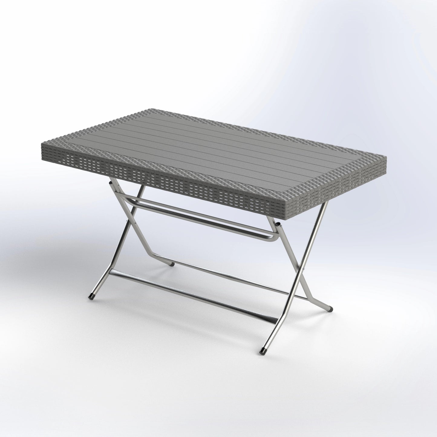 AURA | RECTANGULAR RATTAN FOLDABLE TABLE | 135*80*75