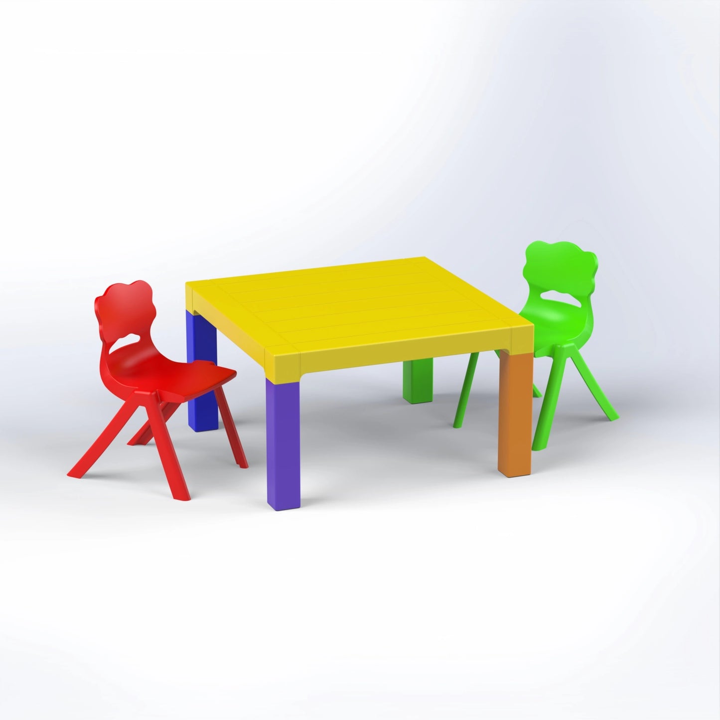 KIDS SET | 2 BISBIBS CHAIRS WITH VENICE TABLE