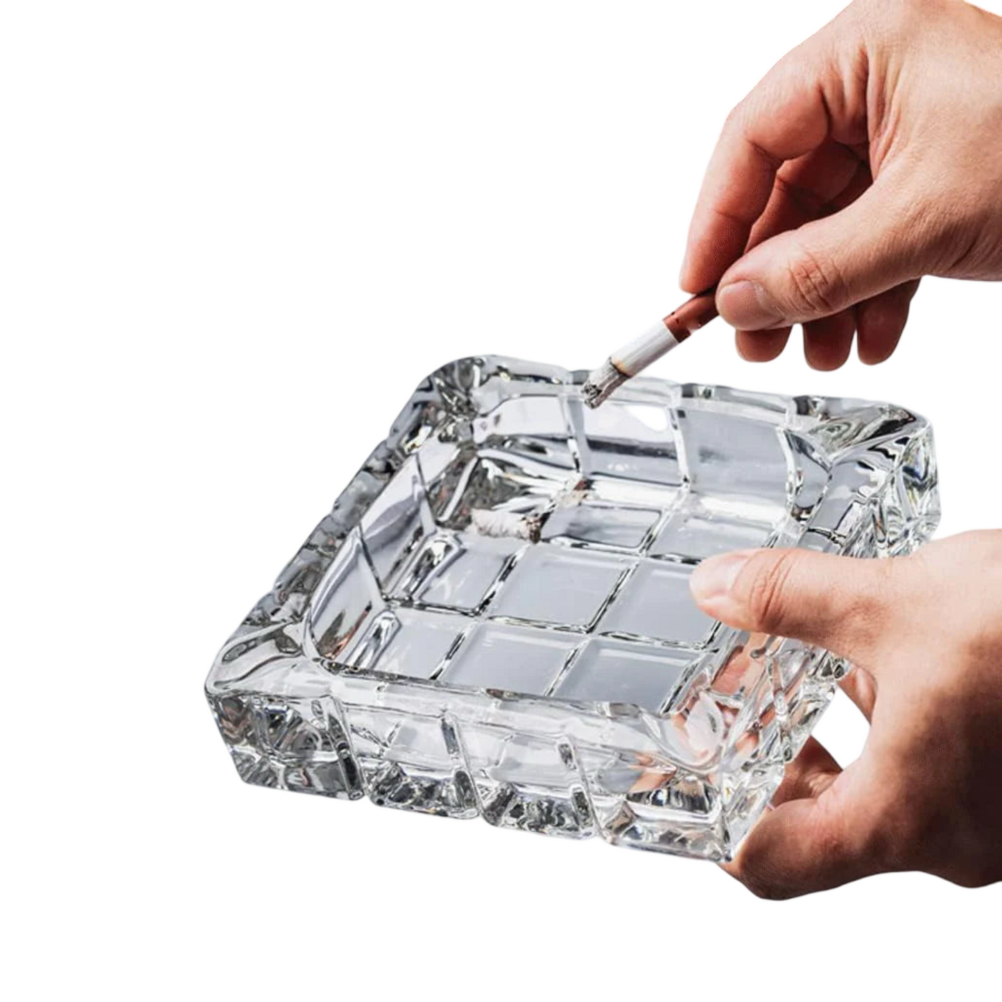 Phoenix,Square Crystal Ashtray