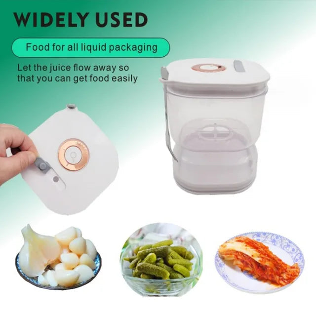 GeBe, Plastic Pickle Jar with Strainer Flip