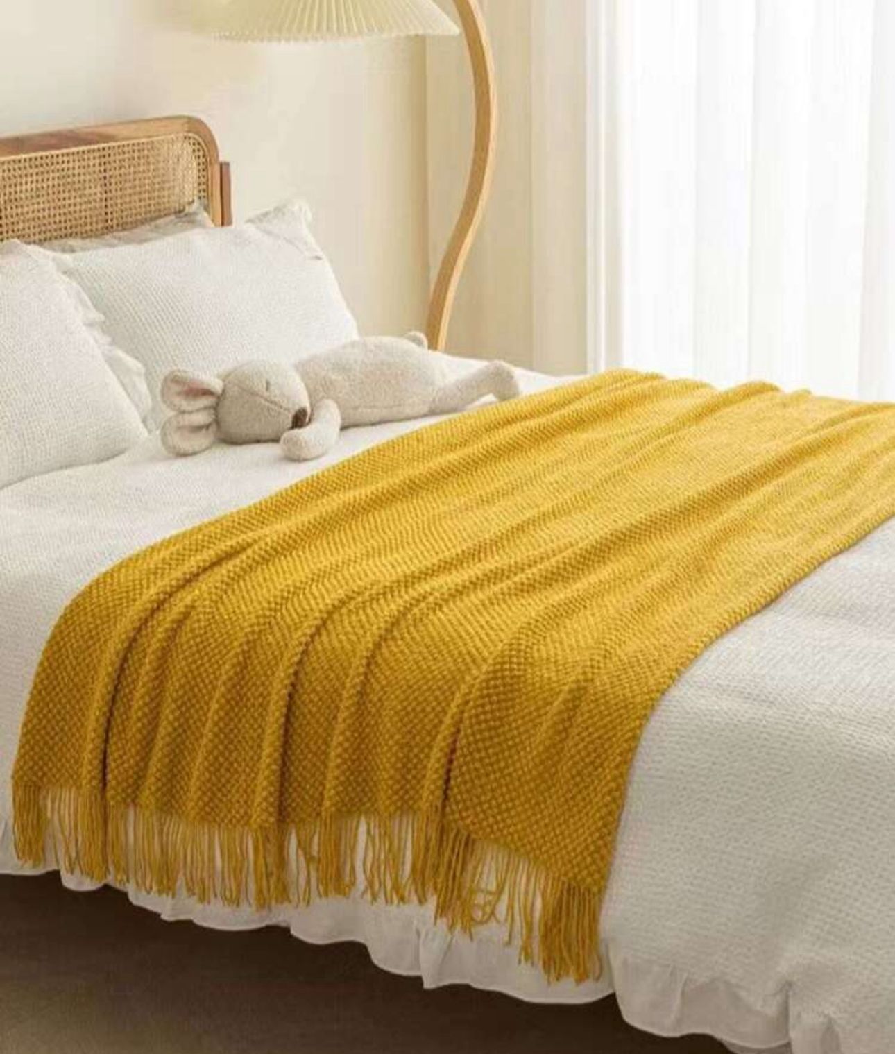 Sofa Throw Blanket Tassels Design Shawl Blanket 130x200