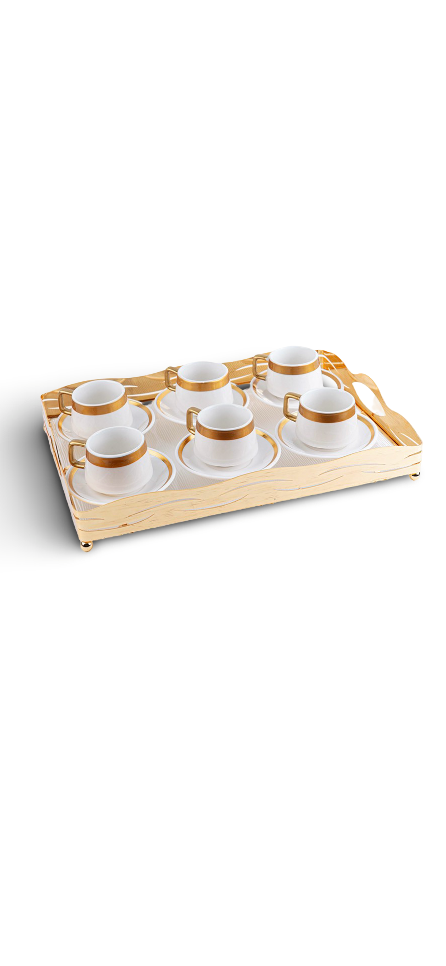 Coffee Cup Set And Tray