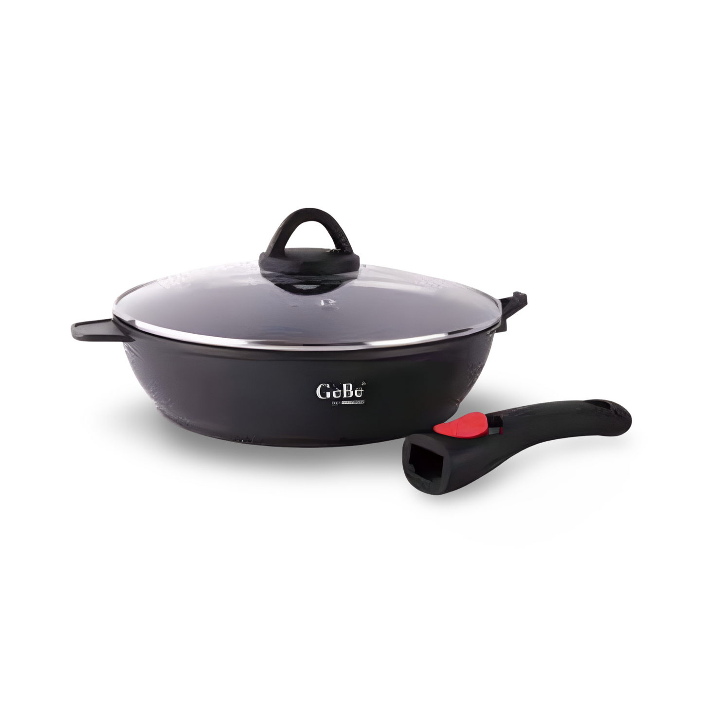 Gebe Deep Fry Pan
With Detachabel Handle + Glass Lid 28x7.4cm
