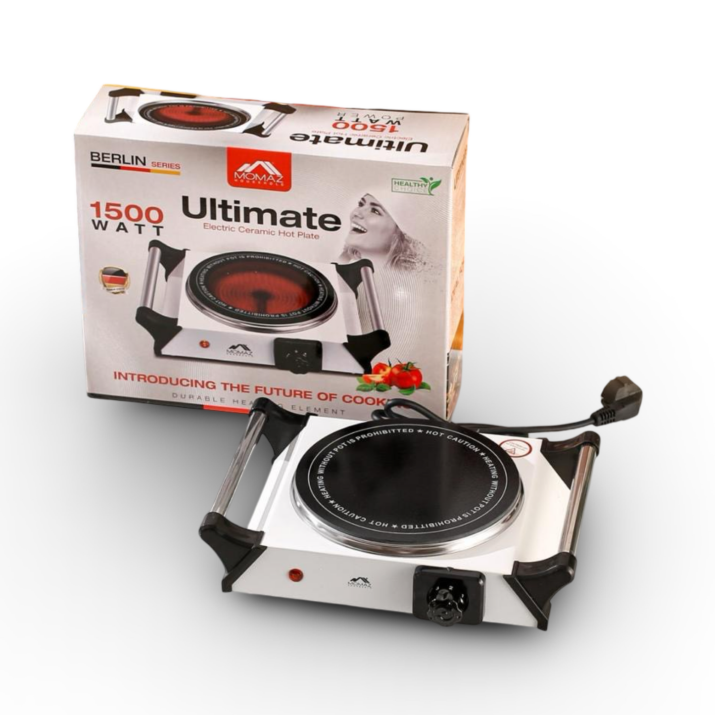 Momaz Ceramic Heater With Two Handles 1500W