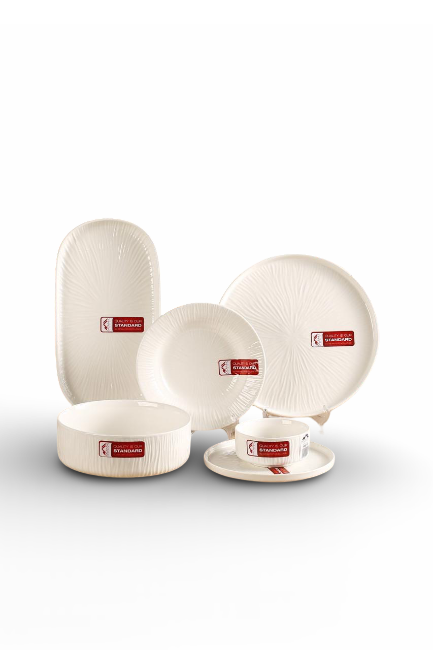 Momaz 26-Piece Set Porcelain Plates