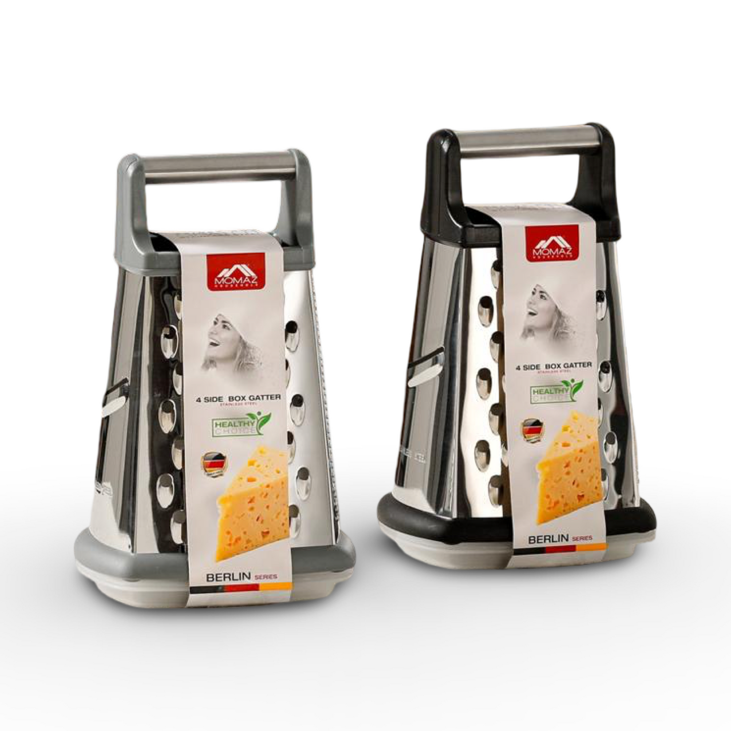 Momaz 4 Side Stainless Steel Box Gater With Tupperware