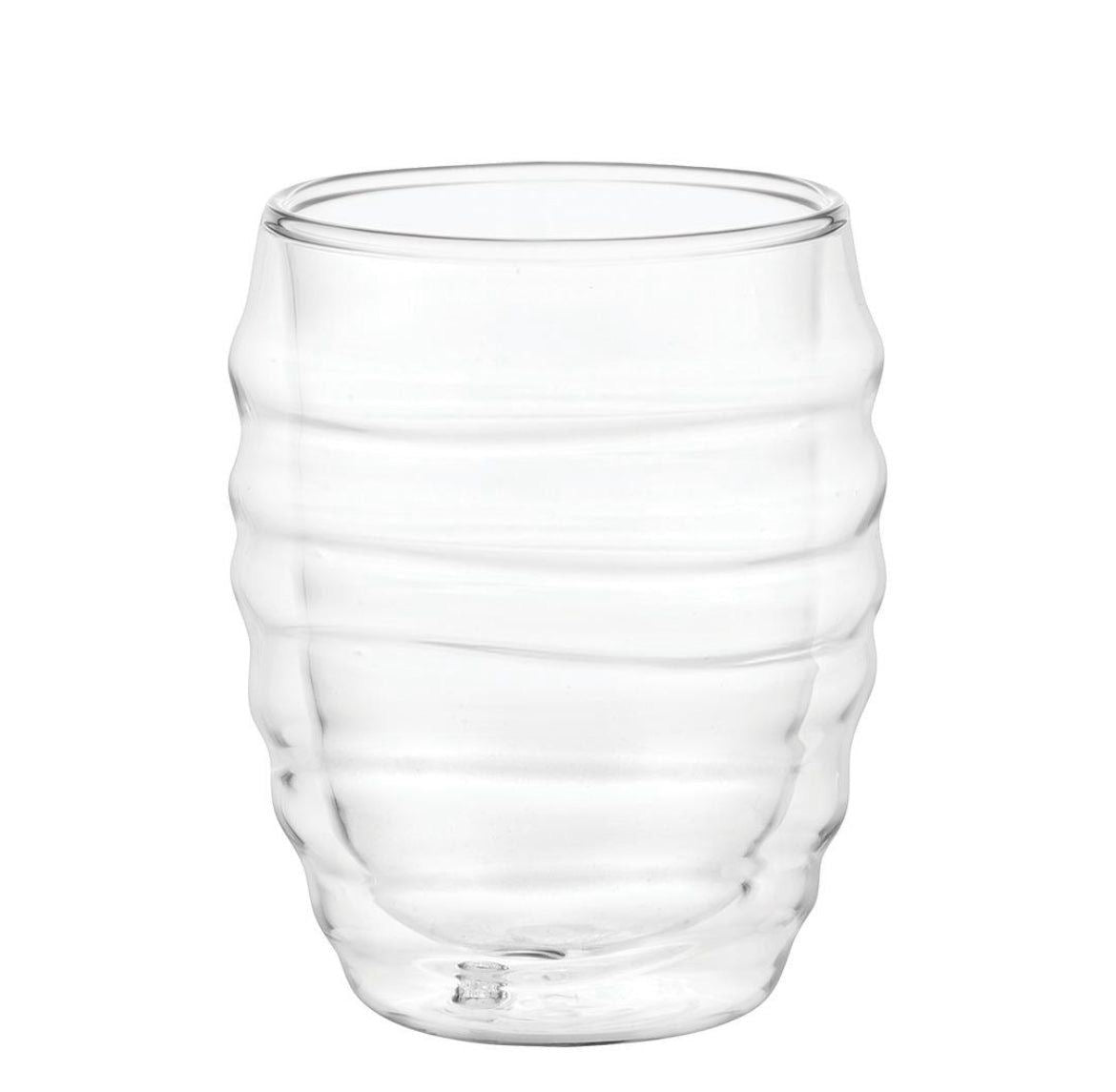 2 pcs. Wavy glass, double-walled 200 ml