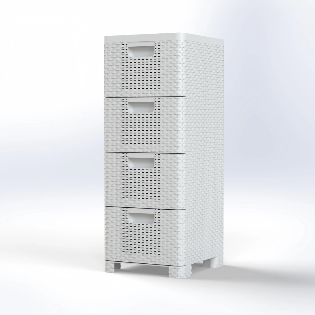 BETA 4 | 4 DRAWER RATTAN STORAGE ORGANIZER