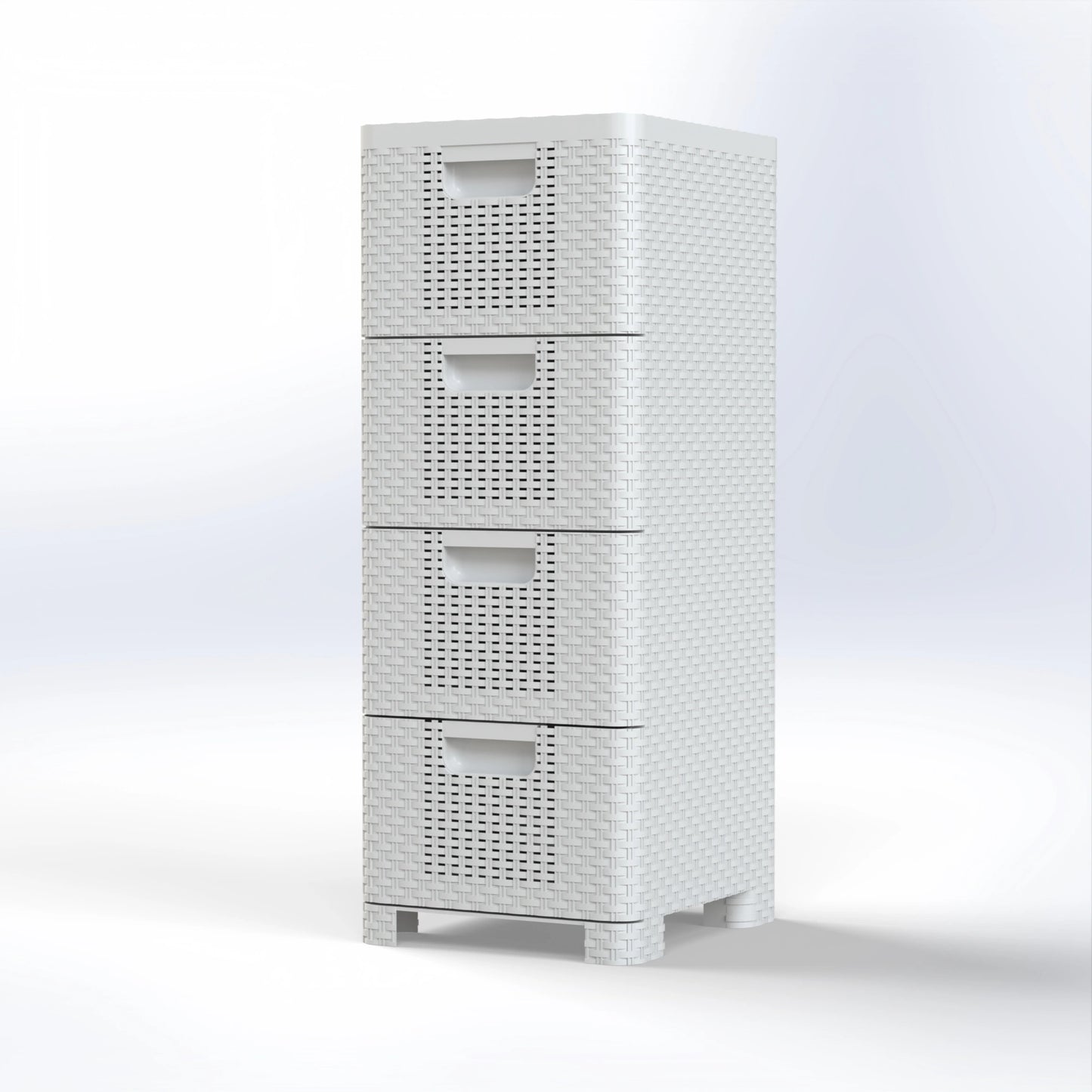 BETA 4 | 4 DRAWER RATTAN STORAGE ORGANIZER