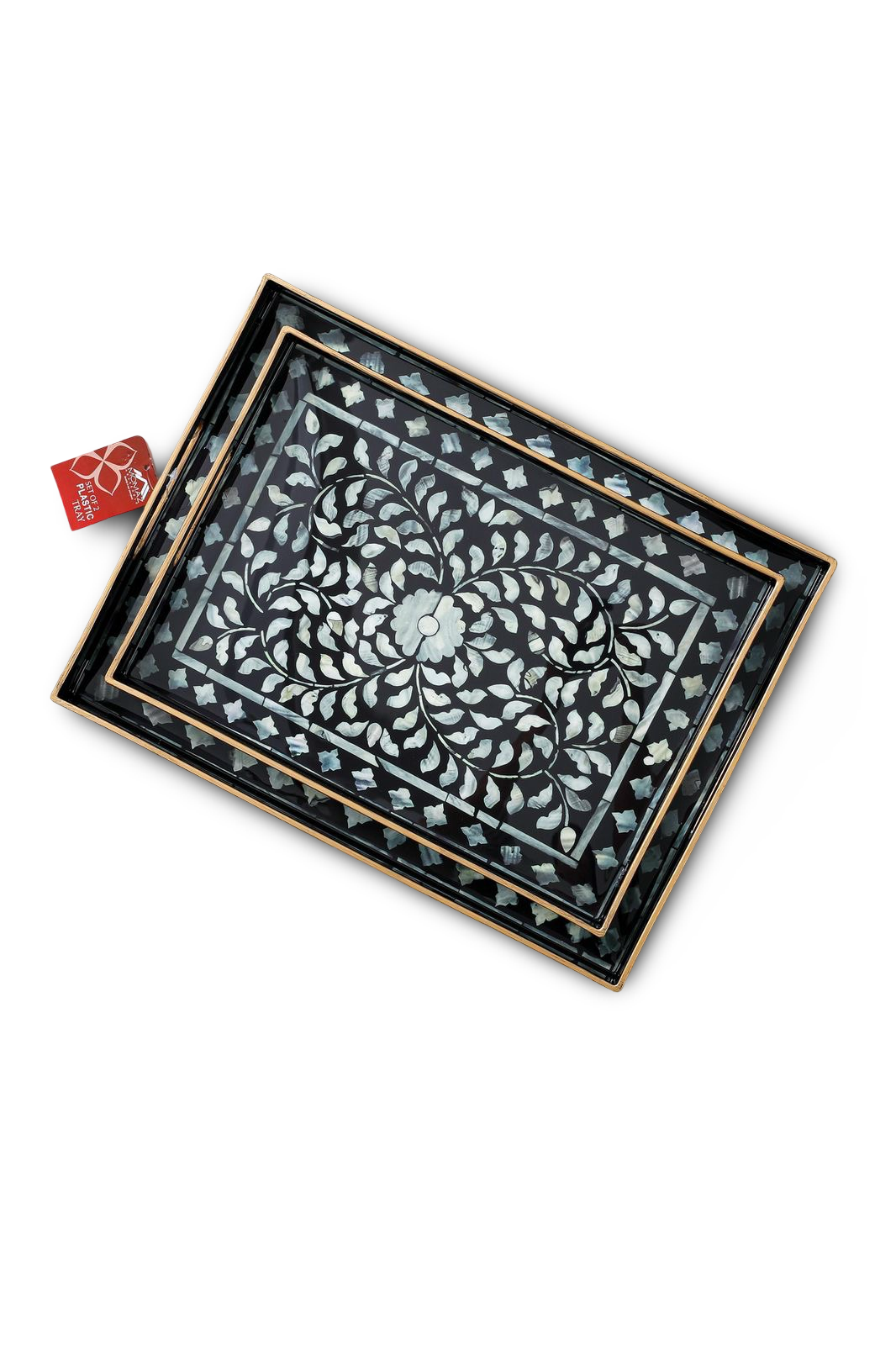 Momaz Plastic Serving Tray 2Pcs