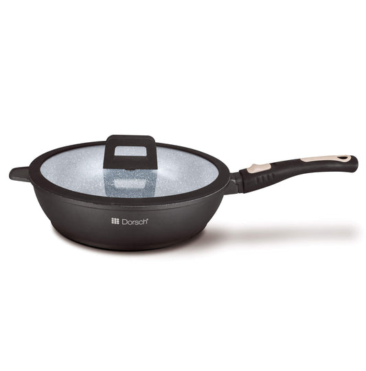 Nonstick Deep Fry Pan with Lid 28 cm