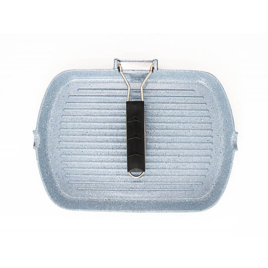 Dorsch Non-Stick Grill Pan with Foaldable Handle – 34 cm
