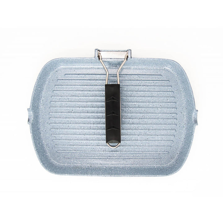 Dorsch Non-Stick Grill Pan with Foaldable Handle – 34 cm