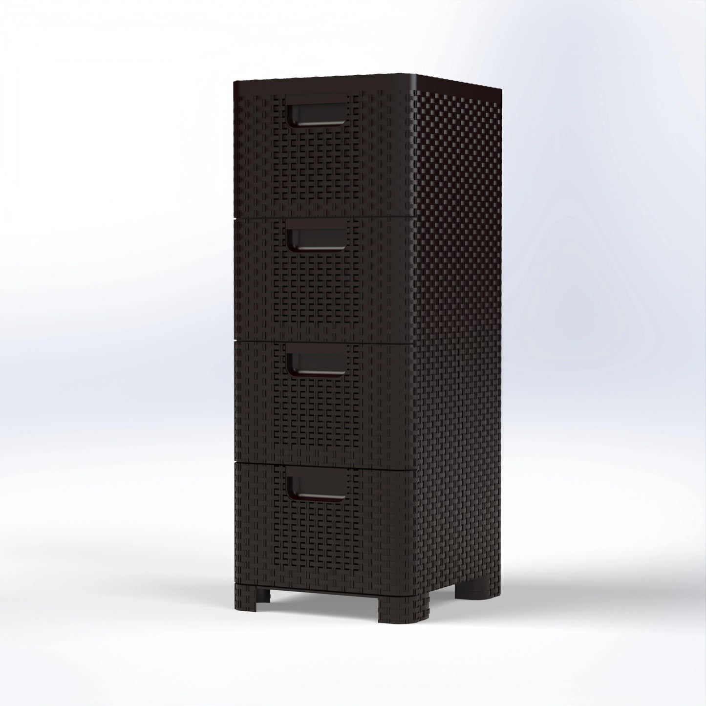 BETA 4 | 4 DRAWER RATTAN STORAGE ORGANIZER