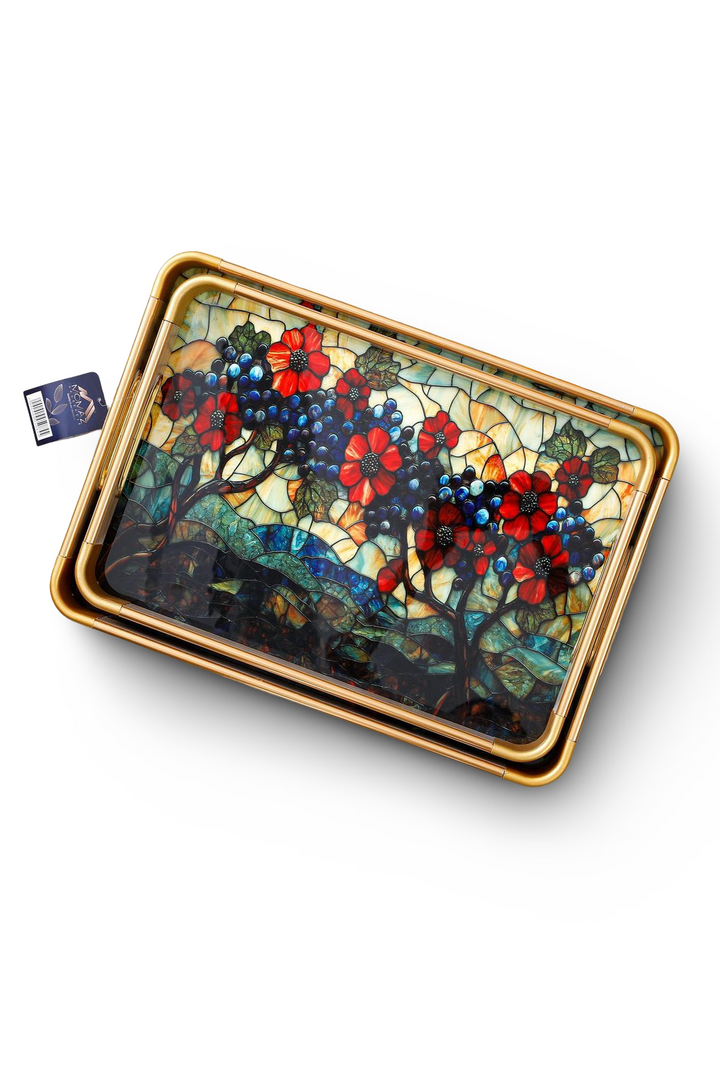 Momaz Wood Serving Tray 2Pcs