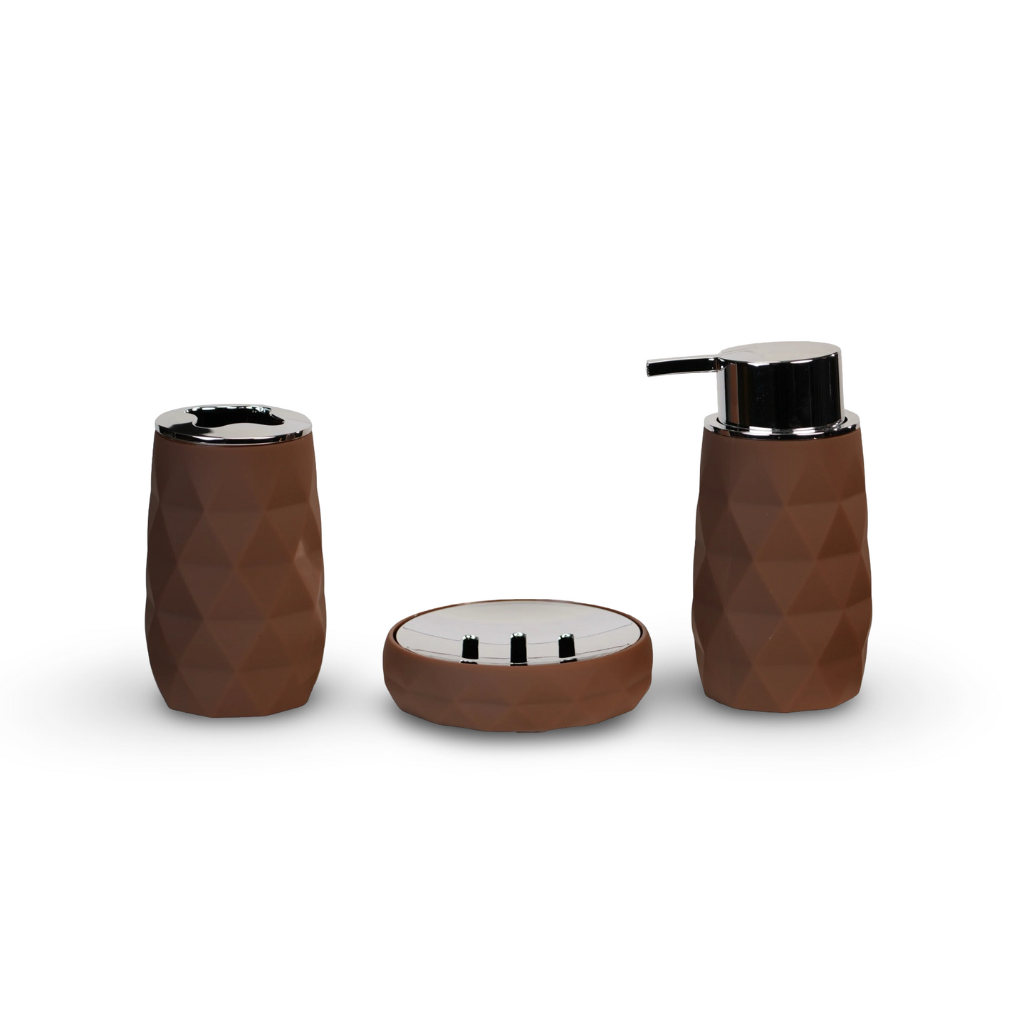 Phoenix Diamond Bathroom Accessory Set