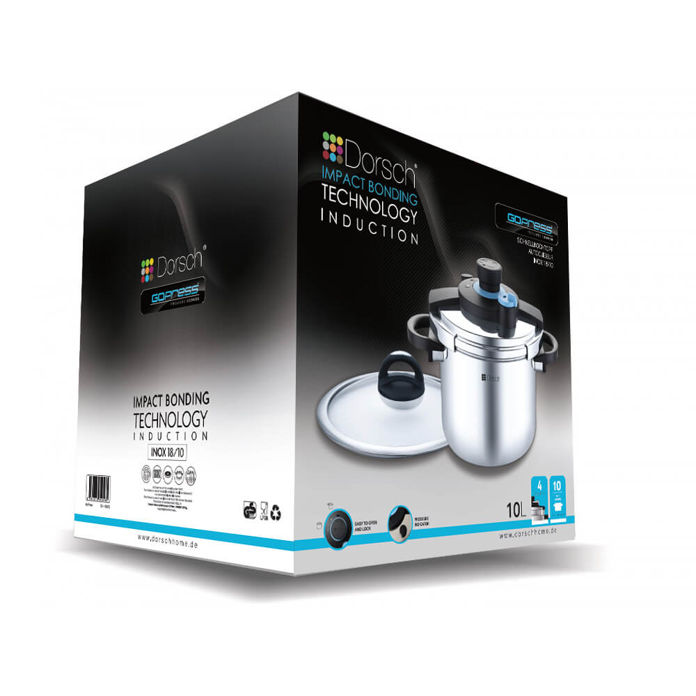 Dorsch 10L With Glass Lid GoPress Pressure Cooker