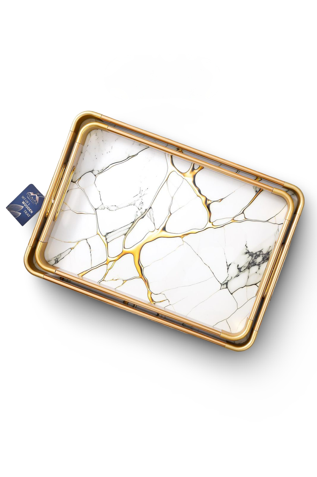 Momaz Wood Serving Tray 2Pcs