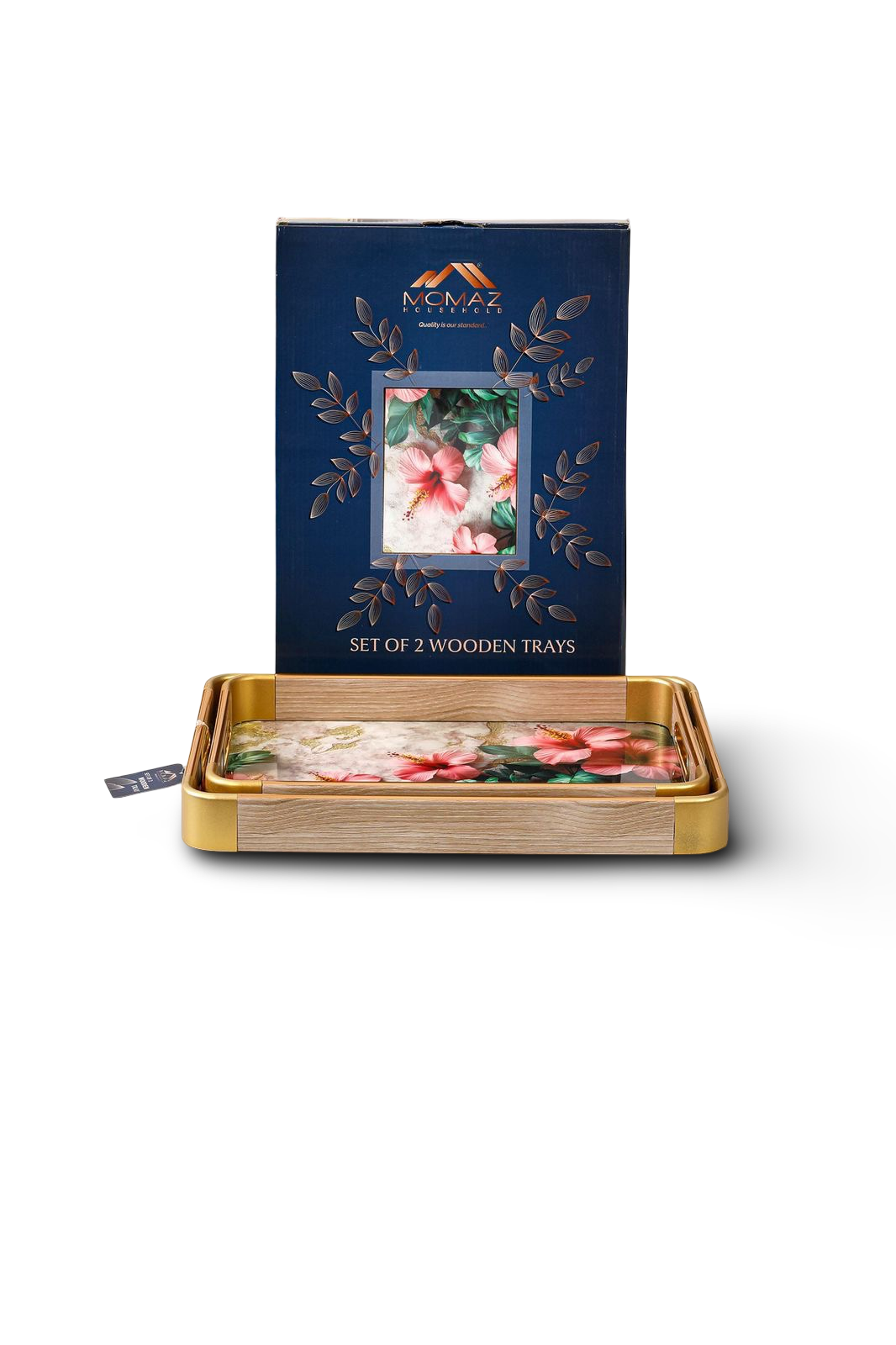 Momaz Wood Serving Tray 2Pcs