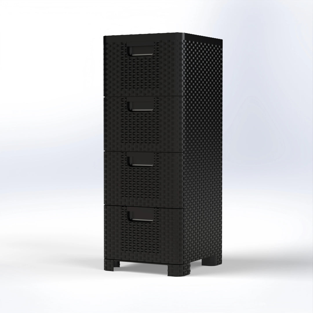 BETA 4 | 4 DRAWER RATTAN STORAGE ORGANIZER