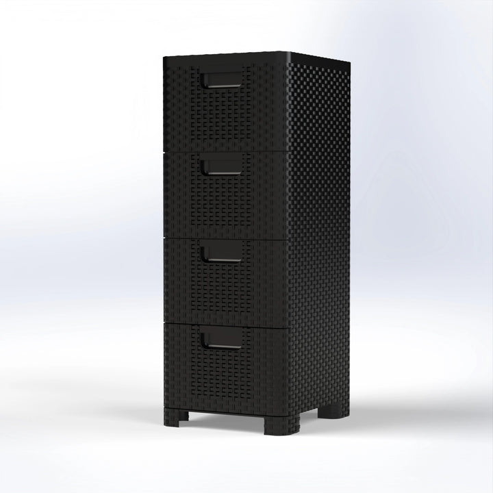 BETA 4 | 4 DRAWER RATTAN STORAGE ORGANIZER