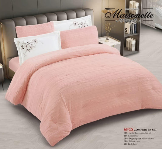 Maisonette 5-Piece Luxury Winter King & Double Coverlet Set – Heavy Quilted with Embroidered Pillowcases