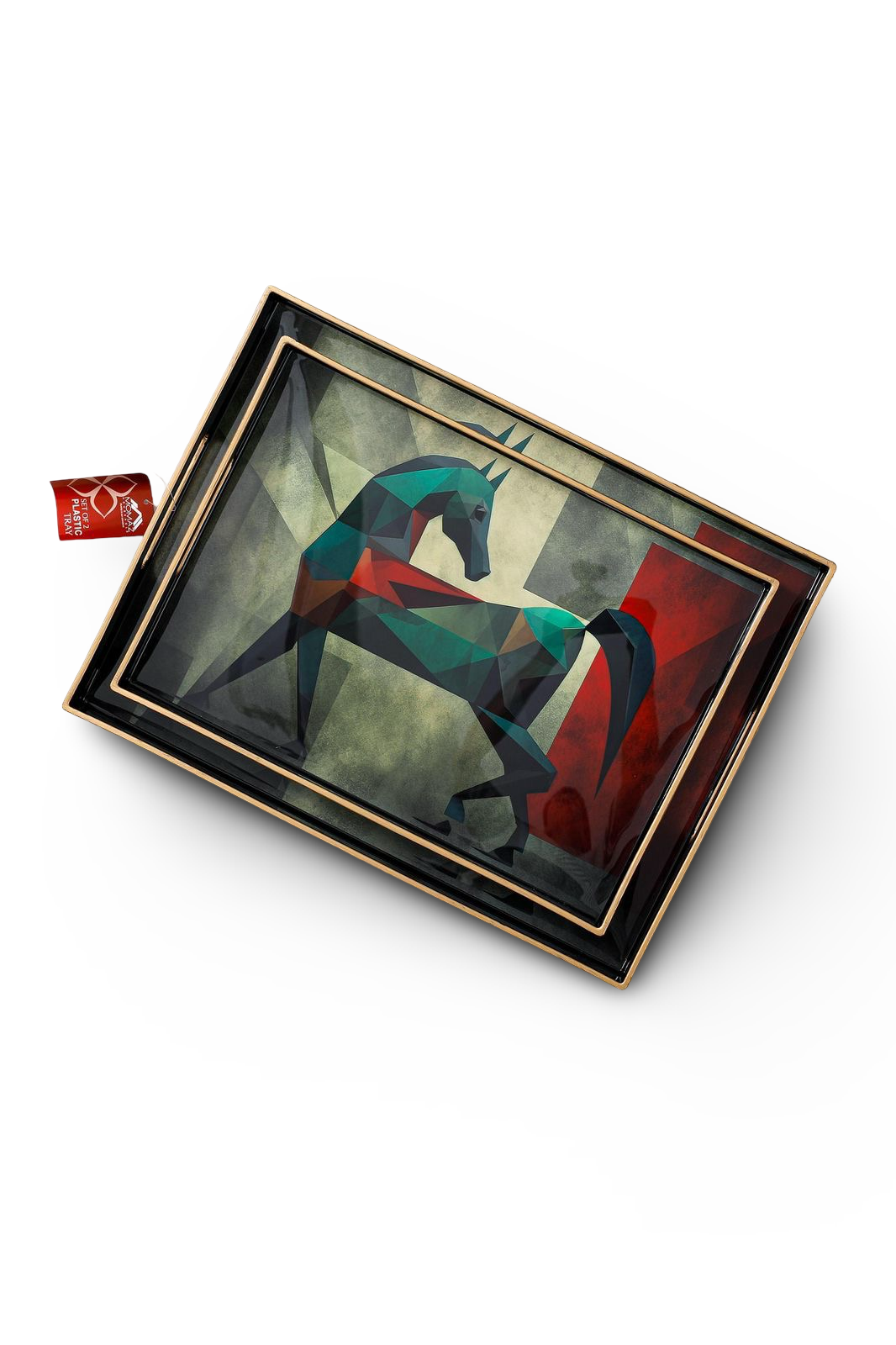 Momaz Plastic Serving Tray 2Pcs