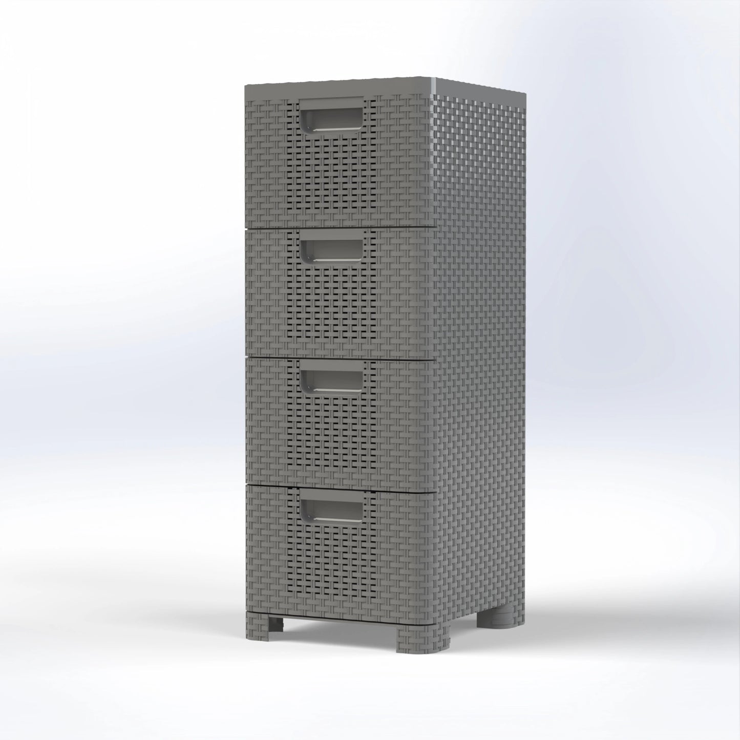 BETA 4 | 4 DRAWER RATTAN STORAGE ORGANIZER