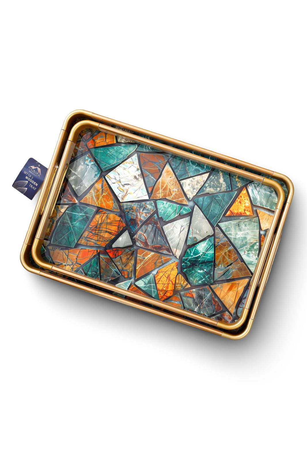 Momaz Wood Serving Tray 2Pcs