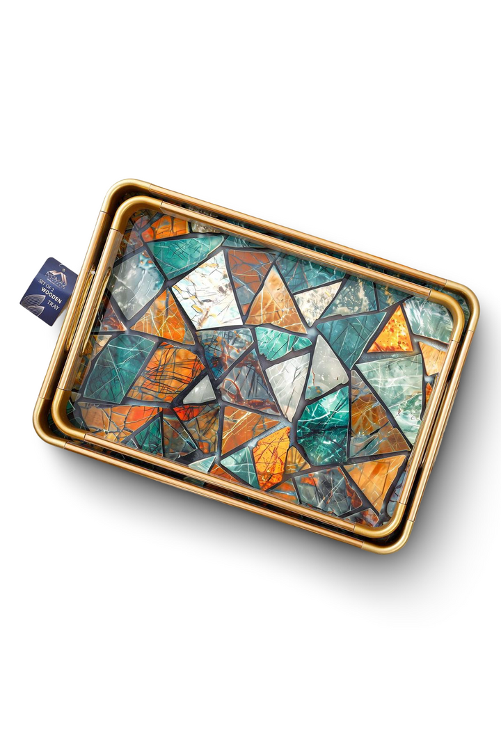 Momaz Wood Serving Tray 2Pcs