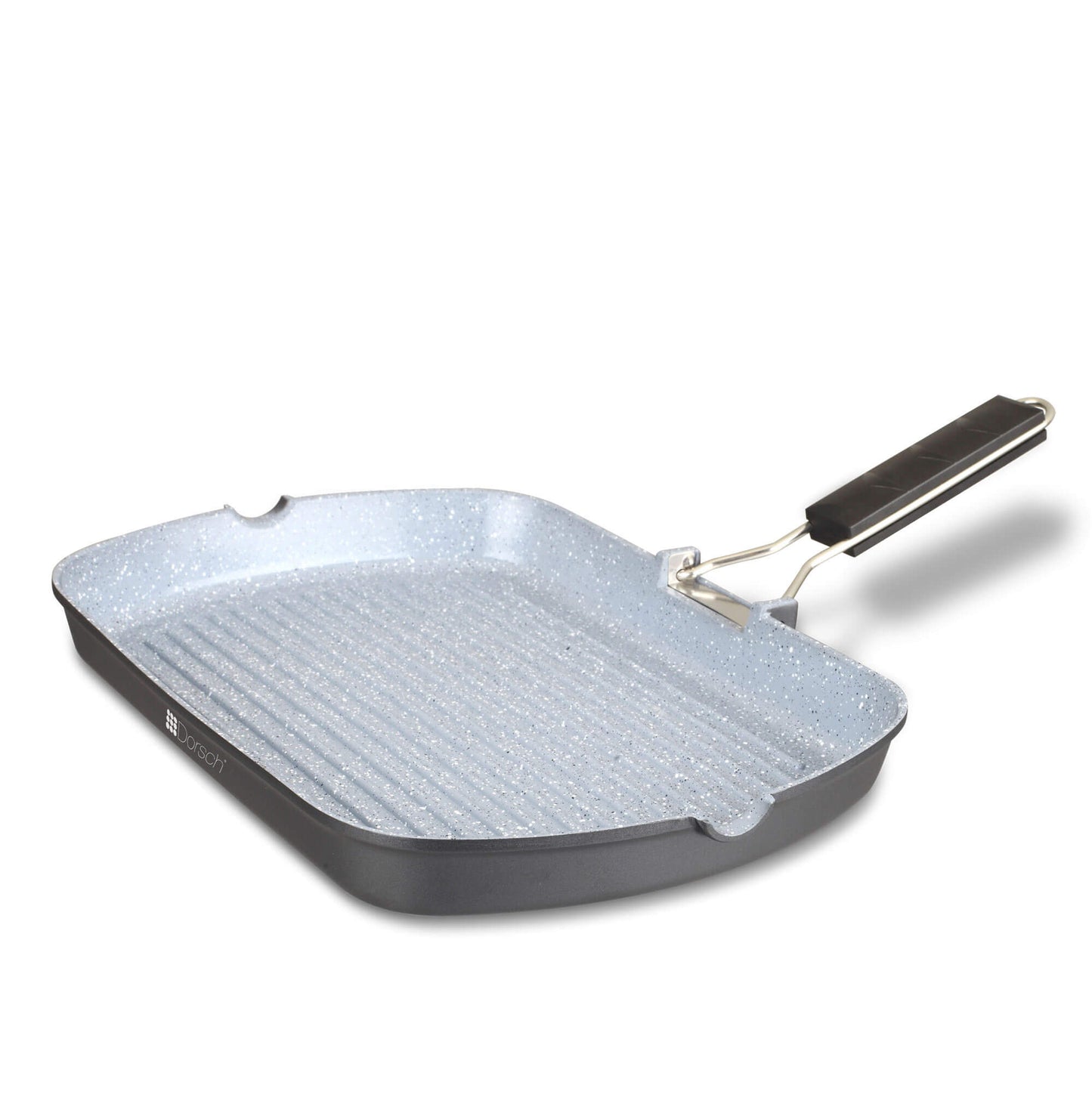 Dorsch Non-Stick Grill Pan with Foaldable Handle – 34 cm